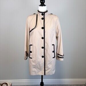 Coco Debenhams Trench Coat Petite Collection City Chic Quiet Luxury Women's 12 P
